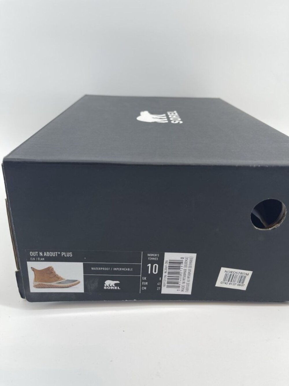 Sorel Out N About Plus Waterproof Boots -Womens 10 Duck Elk Tan Black Leather - Picture 8 of 8